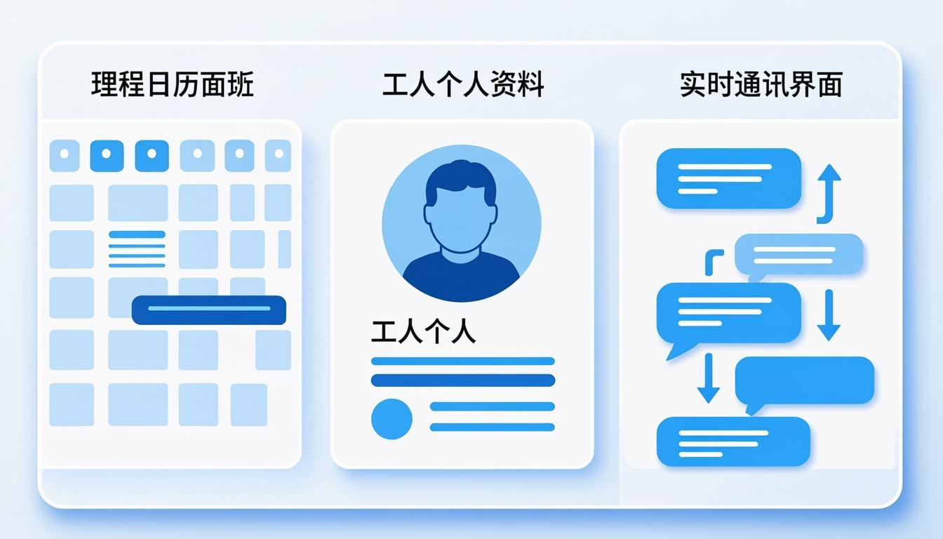 智能排班系统示意图